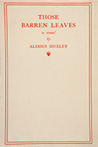 'Those Barren Leaves' by Aldous Huxley book cover