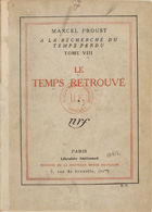 Le Temps retrouve (the final installment of In Search of Lost Time, in the original French)