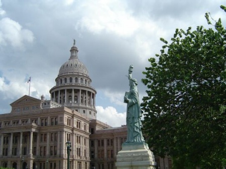 Statue of Liberty replica, near the Ten Commandments monument, Texas Capitol Grounds, Austin, TX