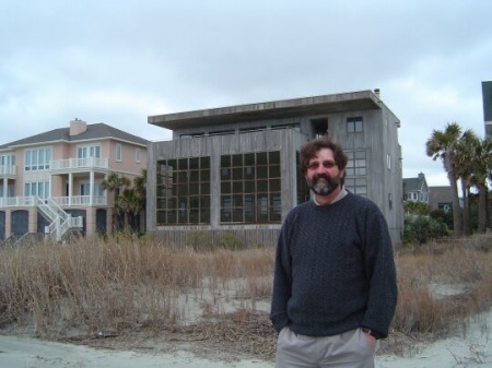David Lucas, on the beach at Isle of Palms, South Carolina