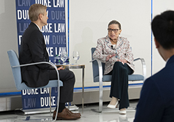 Prof. Neil Siegel and Justice Ruth Bader Ginsburg