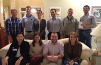 Duke National Security Law Society students have a final organizational meeting in Prof. Dunlap’s home prior to heading to the ABA Conference on Nov. 15th.