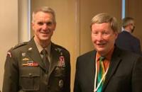 With Gen Richard Clarke, Commander, US Special Operations, at the Aspen Security Forum, Nov 4