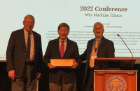 Prof Dunlap was presented with the International Society of Military Ethicists’ lifetime achievement award on July 9th