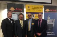 Professor Dunlap with the organizers of the “Ethics Under Fire” conference presented by the Australian Defense Force Academy on June 21-22, in Canberra, AUS.
