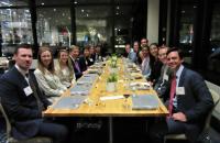 Duke students dine with guest speakers Monika Bickert and Tom Bossert on Oct 18th