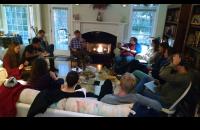 Professor Dunlap’s Readings seminar in National Security Law meets in his home near campus.
