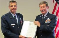 On August 29th, Professor (Major General, USAF (Ret.)) Dunlap conducted the retirement ceremony for Lt Col. Peter Oertel, the commander of Duke's Air Force ROTC Detachment. The ceremony took place on the University campus at Trent Hall.