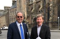 Retired Lt. Gen. Dave Deptula and Prof. Dunlap spoke at an airpower conference in St. Andrews, Scotland on May 8-9.