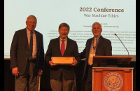 Prof Dunlap was presented with the International Society of Military Ethicists’ lifetime achievement award on July 9th